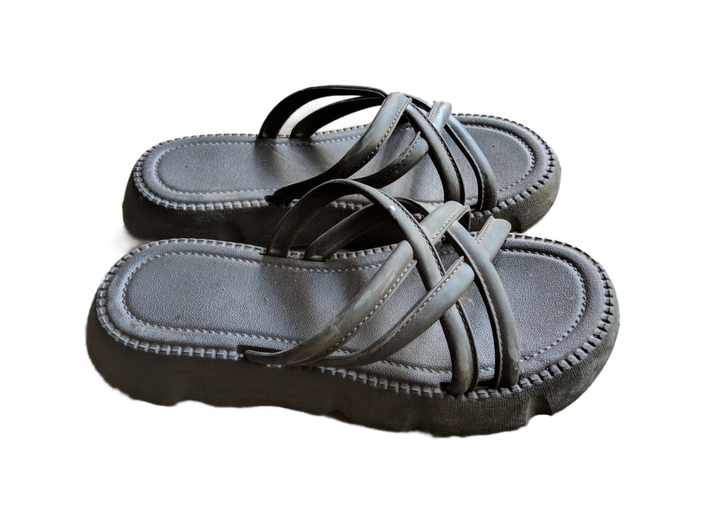 Sandals,Black.,Summer,Women's,Sandals.,Collection,Of,Summer,Women's,Sandals.